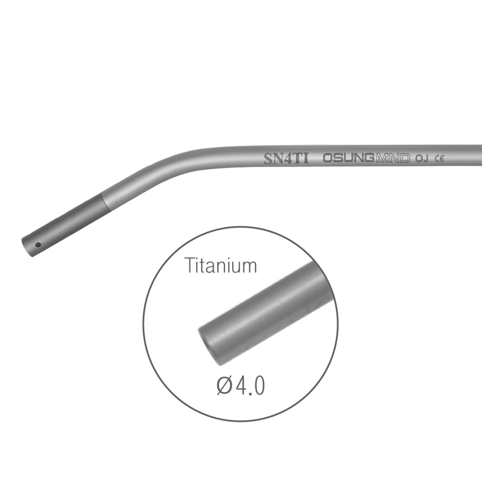 Dental Titanium Suction Tip 4mm Premium Osung -SN4TI (#266)
