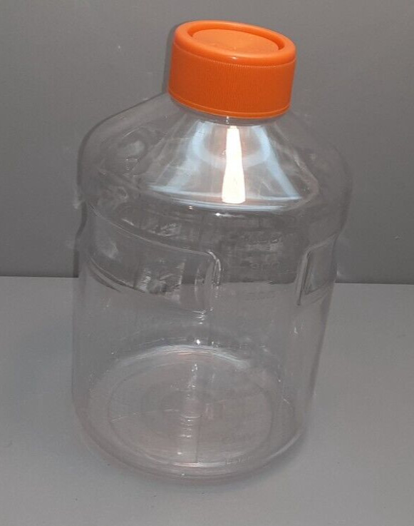 1000mL Storage Bottle /plastic/orange screw on cap/ single /unsealed