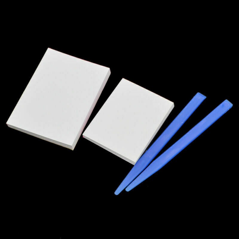 5 Set Dental Impression Poly Coated Paper 2 Side S/M/L Sheet+3 Mixing Spatula