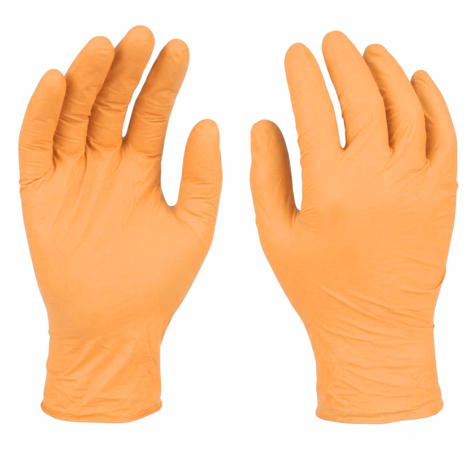 5 Mil Full Latex Free Orange Nitrile Powder Free Disposable Gloves 1000 Pcs XL