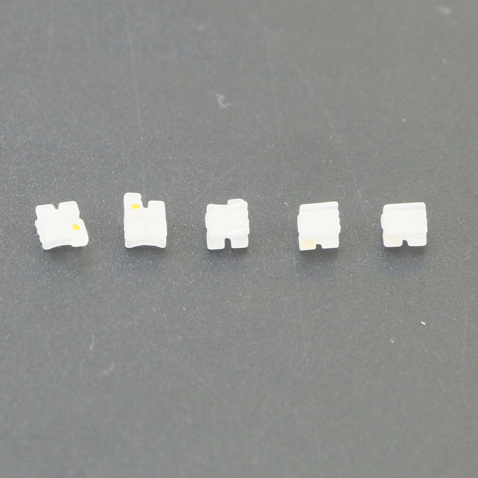US Dental Orthodontic Ceramic White Clear Brackets Brace Roth 022 3 4 5 Hooks