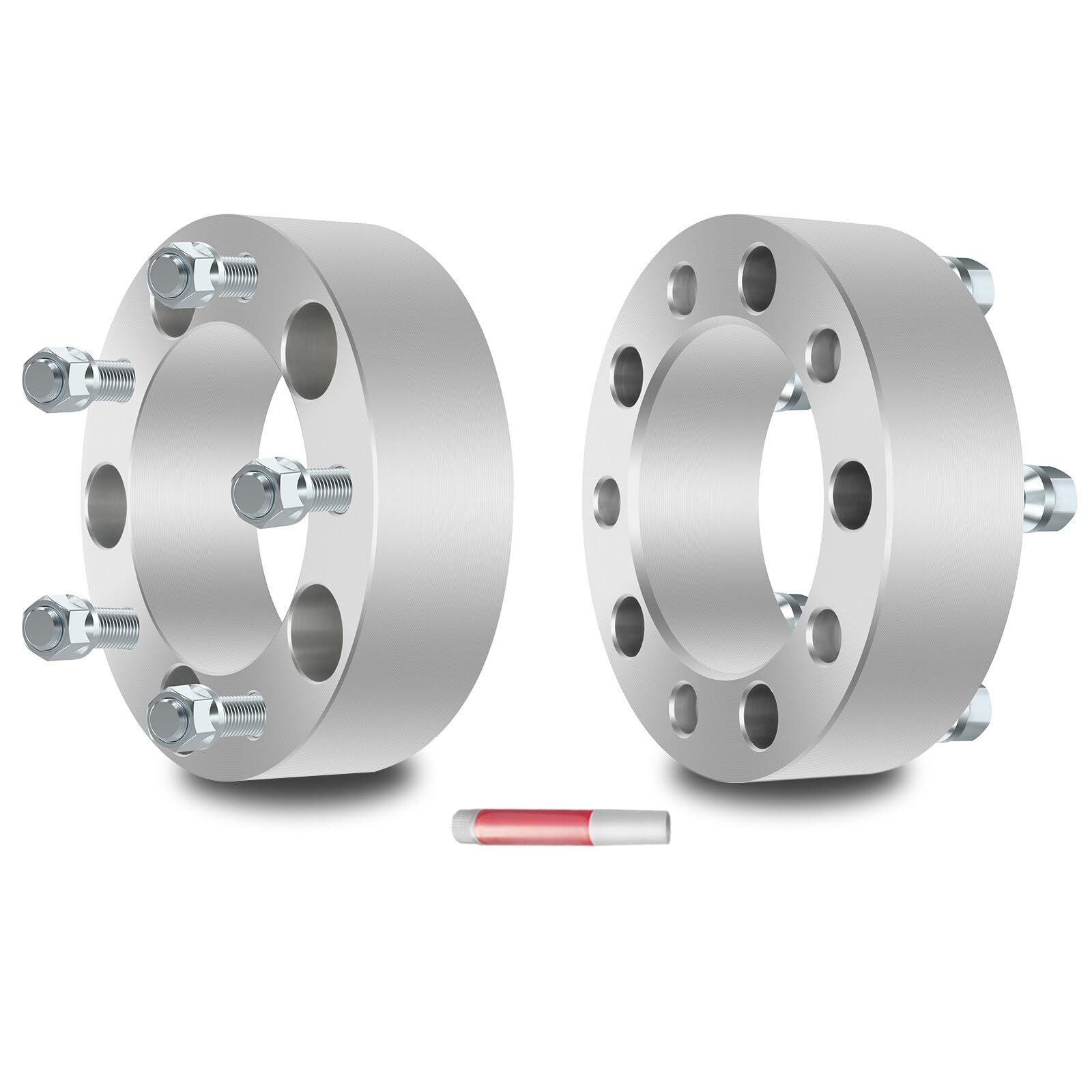 2x 2″ 5×5.5 Wheel Spacers 5 Lug 1/2″ Studs for Ram 1500 F150 Bronco F100 E150 CJ