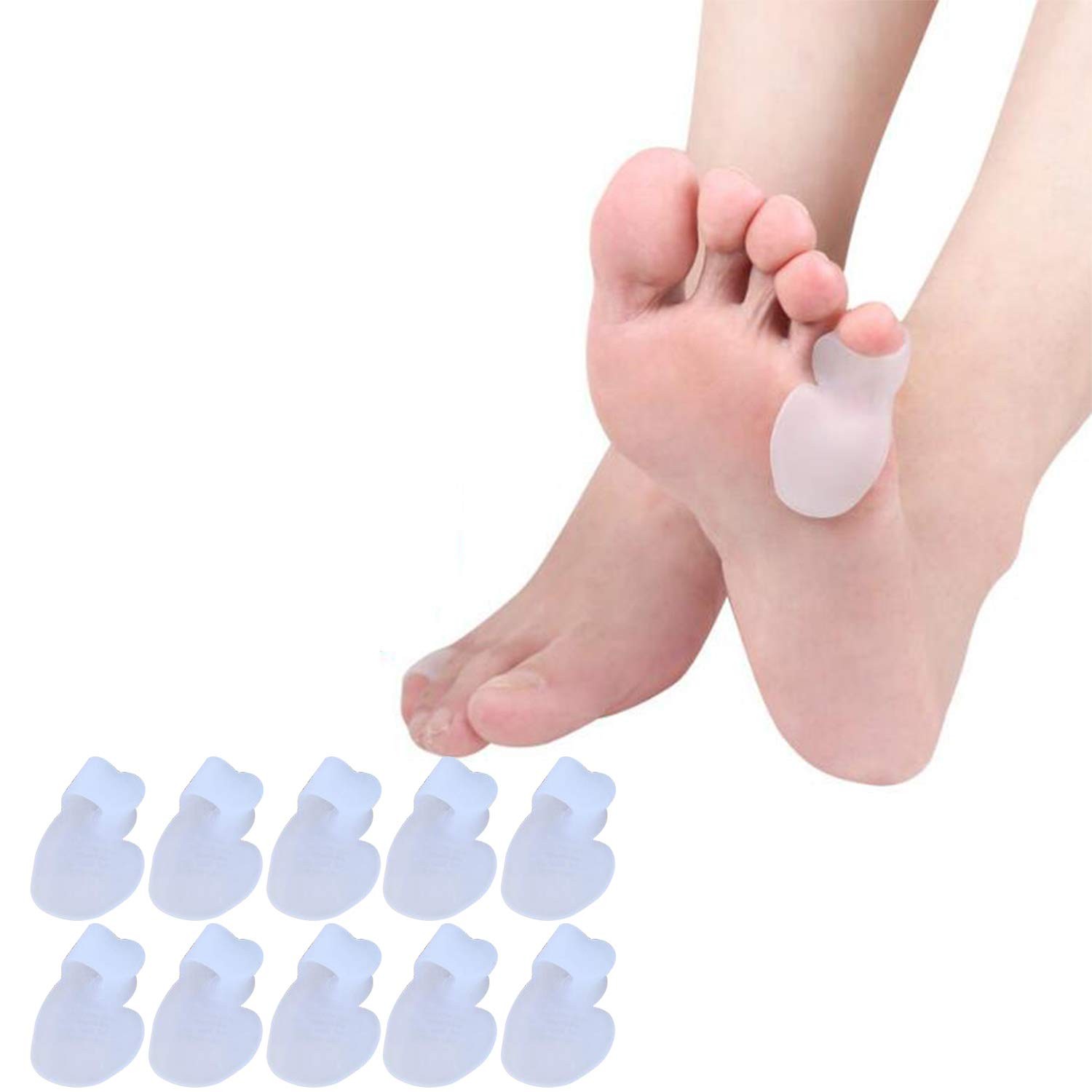 5 Pairs Pinky Toe Cushion Splint, Little Separators, 5 Count (Pack of 1)