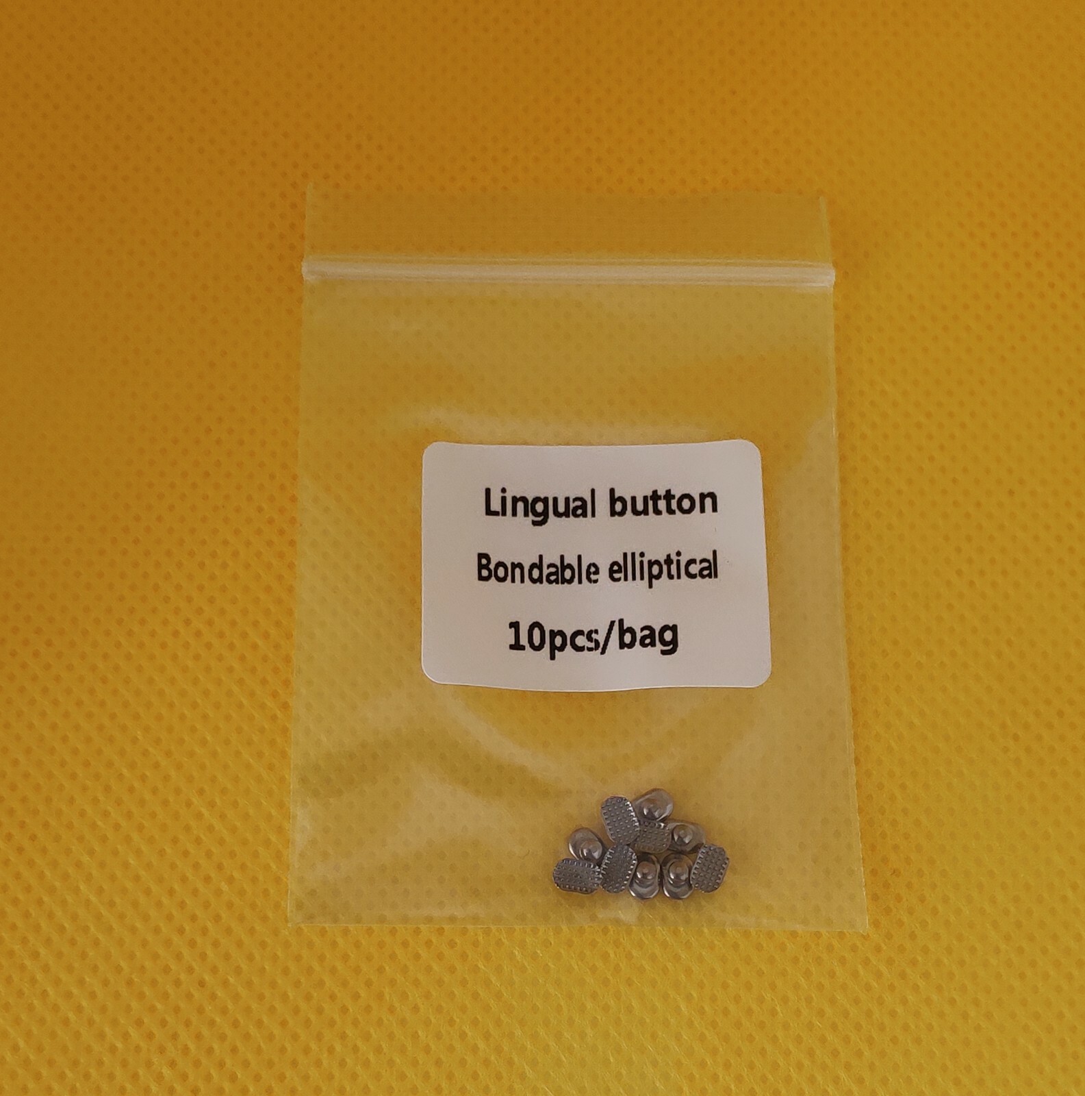Dental Orthodontic Rectangular Lingual Button Bondable Type 10Pcs/Kit