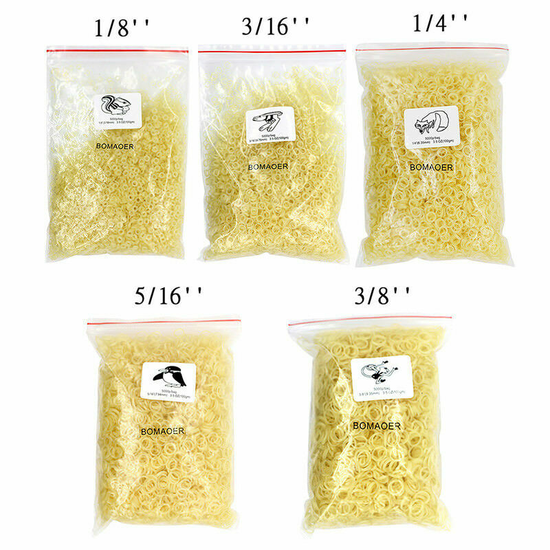 5×Dental Orthodontic Rubber Rings Elastic band Fox (Force 3.5,1/4» ) 5000/bag