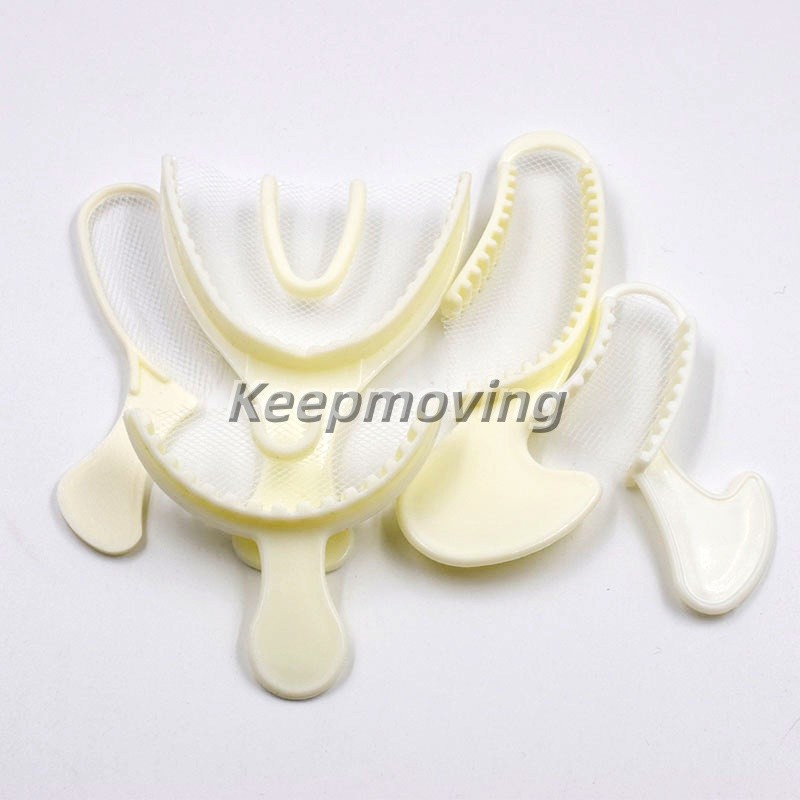 10Pcs/set Dental Plastic Disposable Impression Trays Central Supply Denture U/L