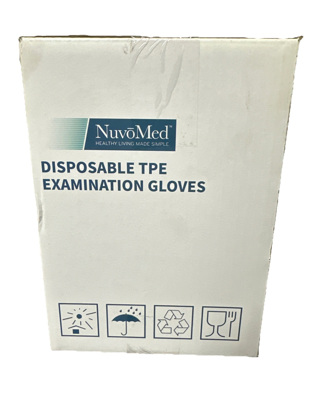 NuvoMed TPE Disposable Gloves 1000 pcs Blue Large Powder Free Food Prep Cleaning