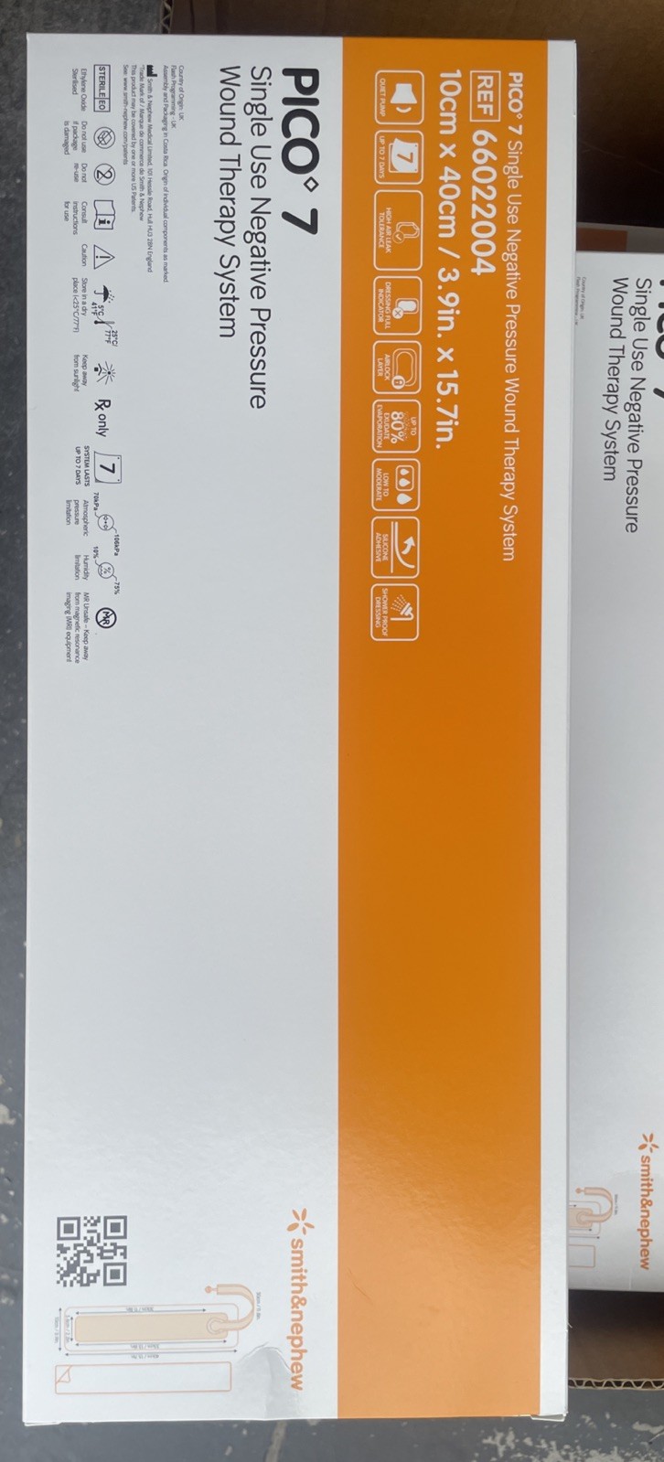Smith & Nephew Pico 7 Wound Therapy 3.9″ x 15.7″ System 66022004 NEW SEALED