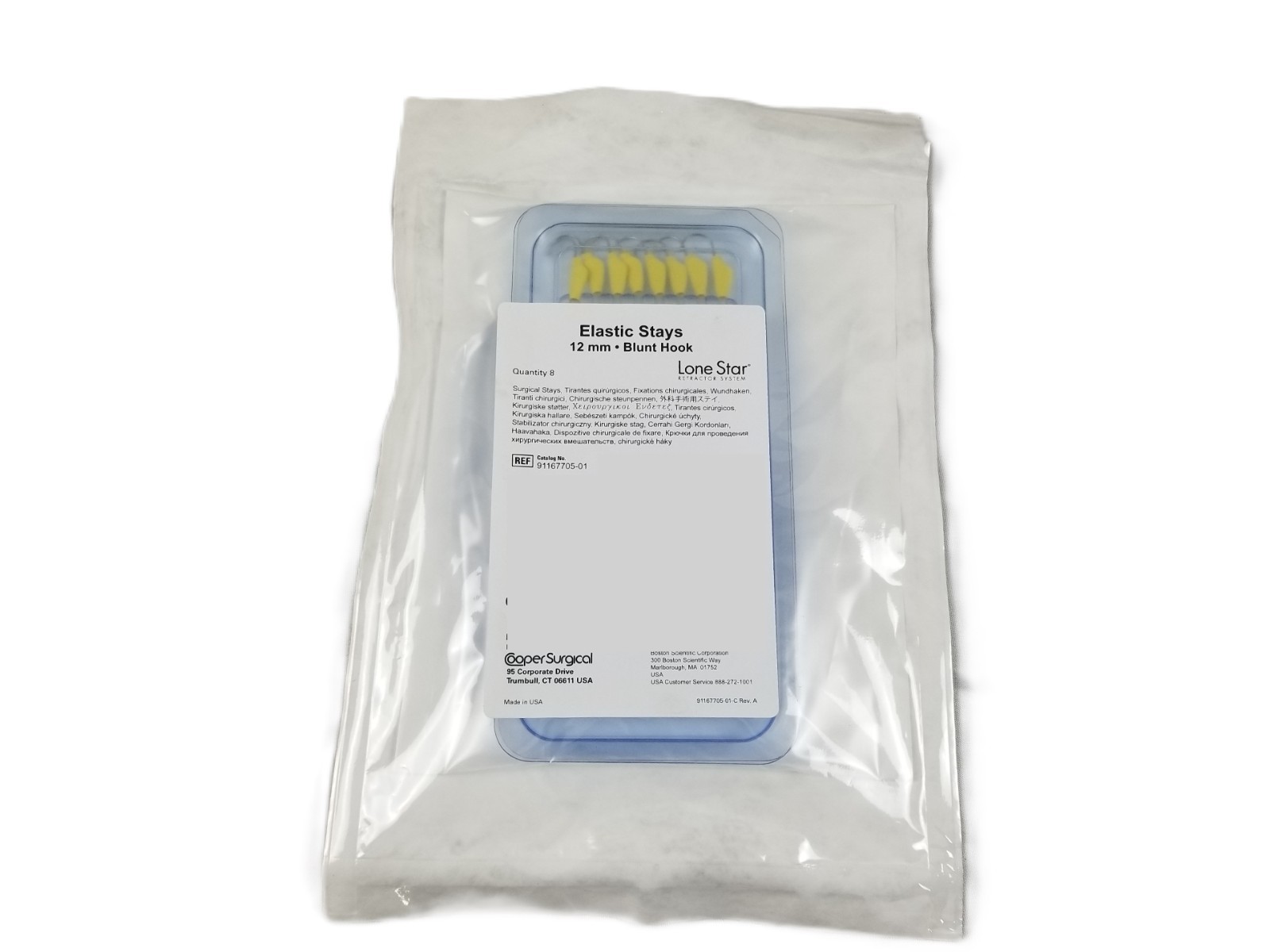 Elastic Stays 12 mm Blunt Hook, Lone Star