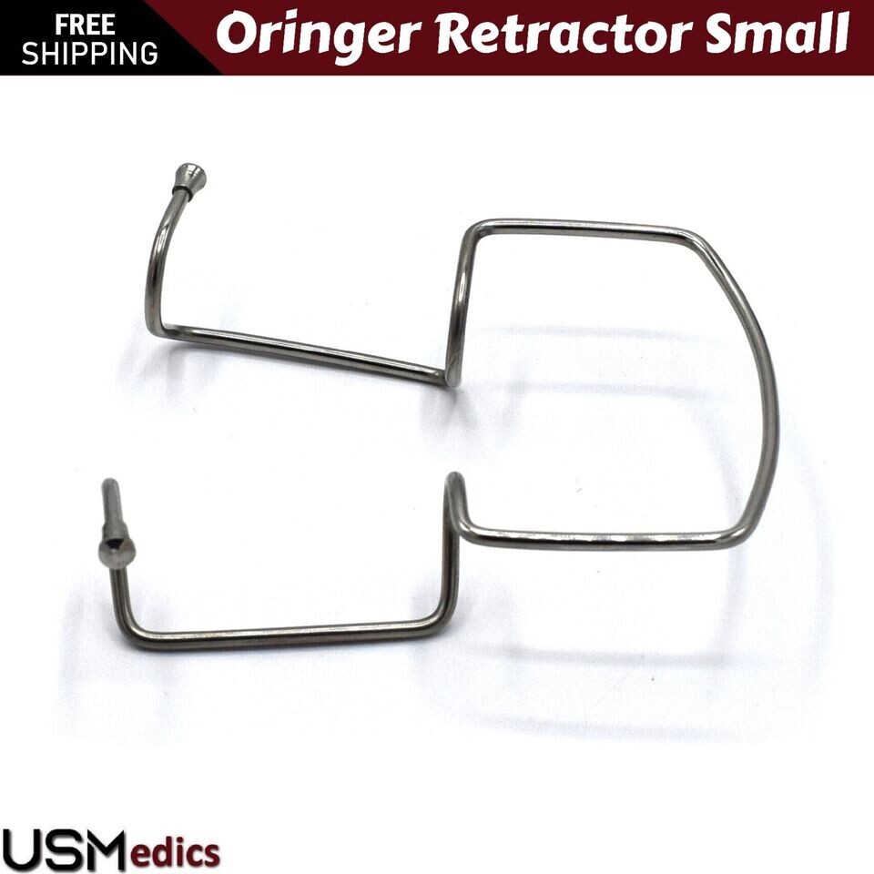 Oringer Lip Cheek Small Retractors Self Dental Surgical Retaining Metal Wire Lab