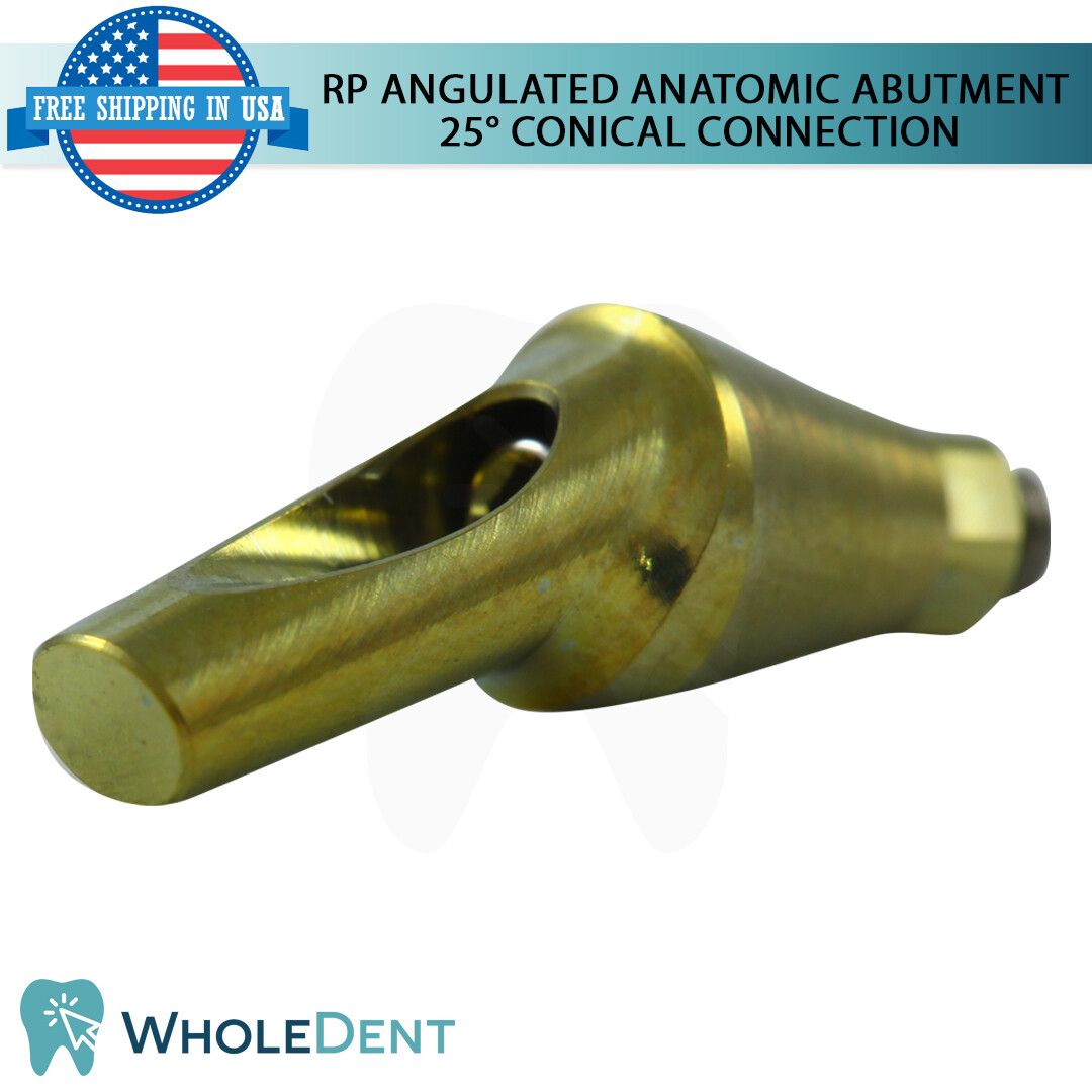 RP Conical Connection Angulated Anatomic Abutment 25° Dental Implant