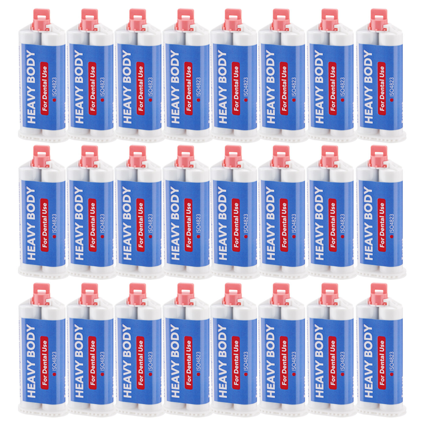 24Pcs Dental Impression Material Heavy Body Fast Rapid Set VPS 50 ml Cartridges
