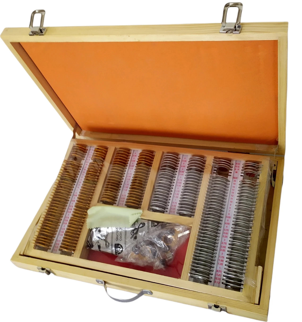 Trial Lens Set 225 Pieces For Eyes Testing With Wooden Box & FREE SHIPPING