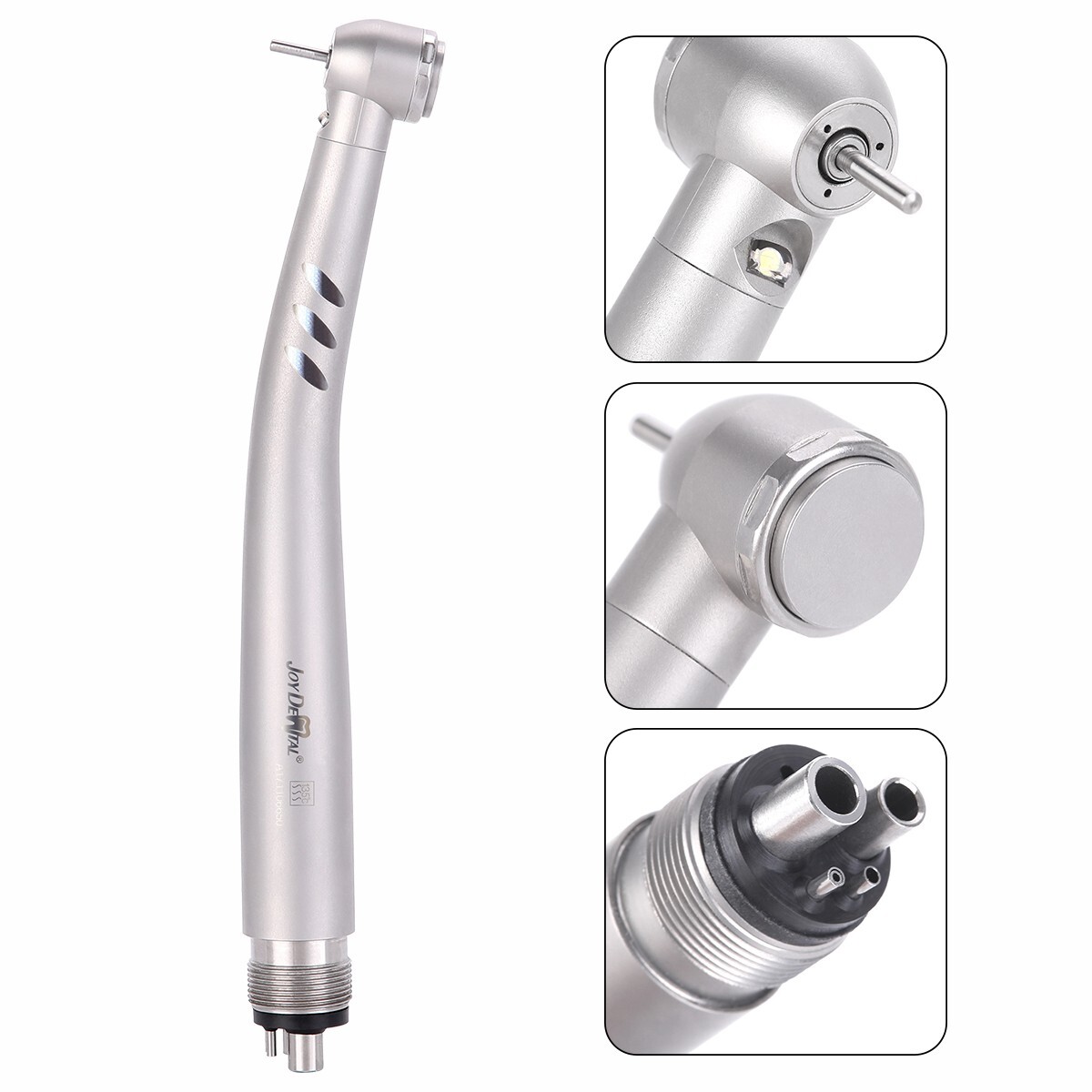 Dental Fiber Optic LED E-generator High Speed Handpiece 4 Holes M4 Air Turbine