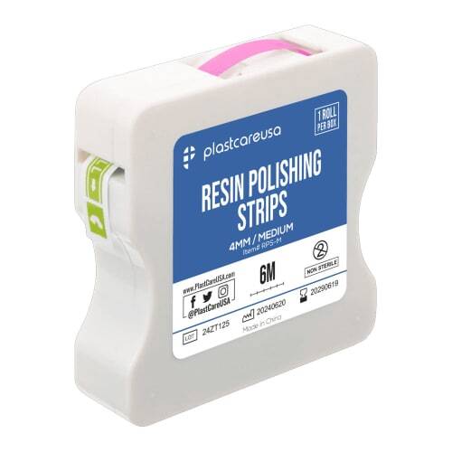 plastcareusa Resin Polishing Strip, 4mm x 6m, Medium Grit Kit