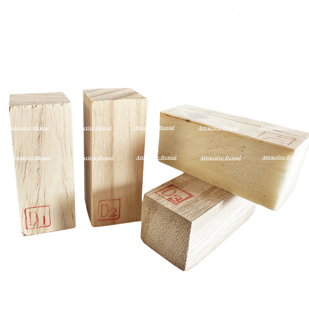 Dental Implant Study Use Jaw Bone Replica Practice Model Wood Blocks D1-D4