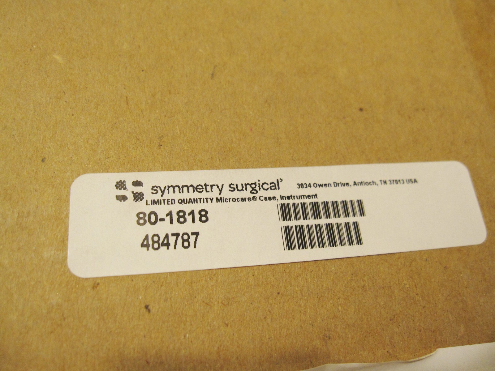 Symmetry Codman 82 Microcare Case w/Clip Compartment, 15″ x 10-5″ x 1-1/4″ NEW