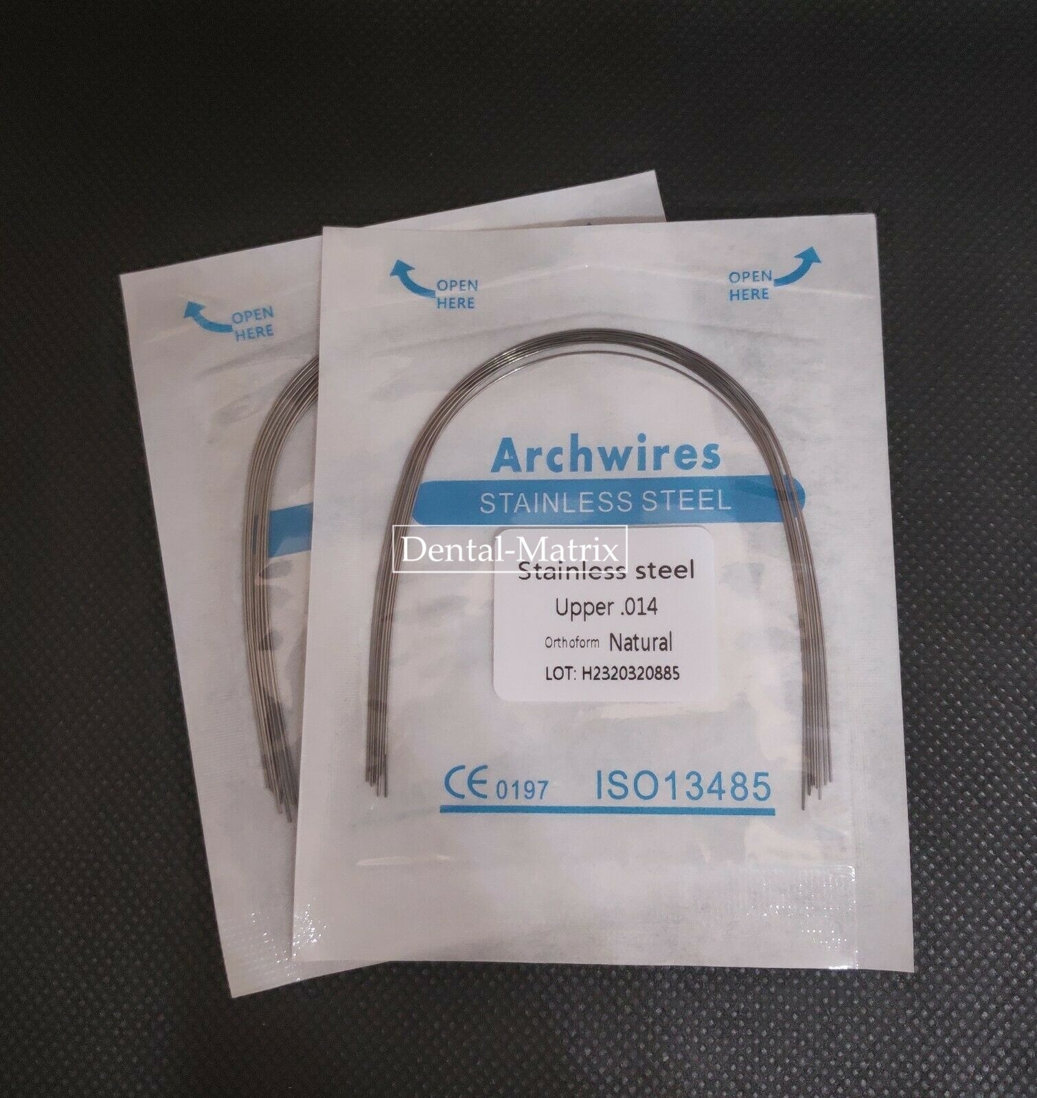 100 Dental Ortho Arch Wire Super Elastic Niti Stainless Steel Natural Form Round