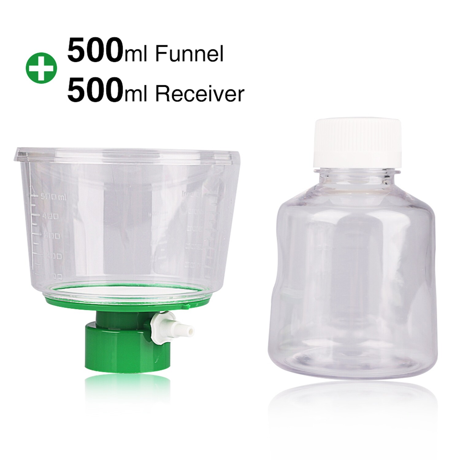 12PCS 500ml Vacuum Filter Unit Sterile PES Membrane 0.22μm Replace w/Millipore
