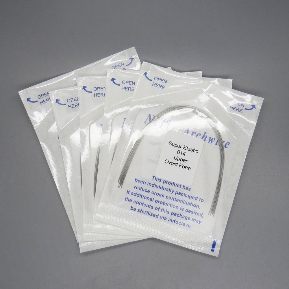 10 Pcs/Pack Dental Ortho Super Elastic Niti Round Arch Wire Square/Natural/Ovoid