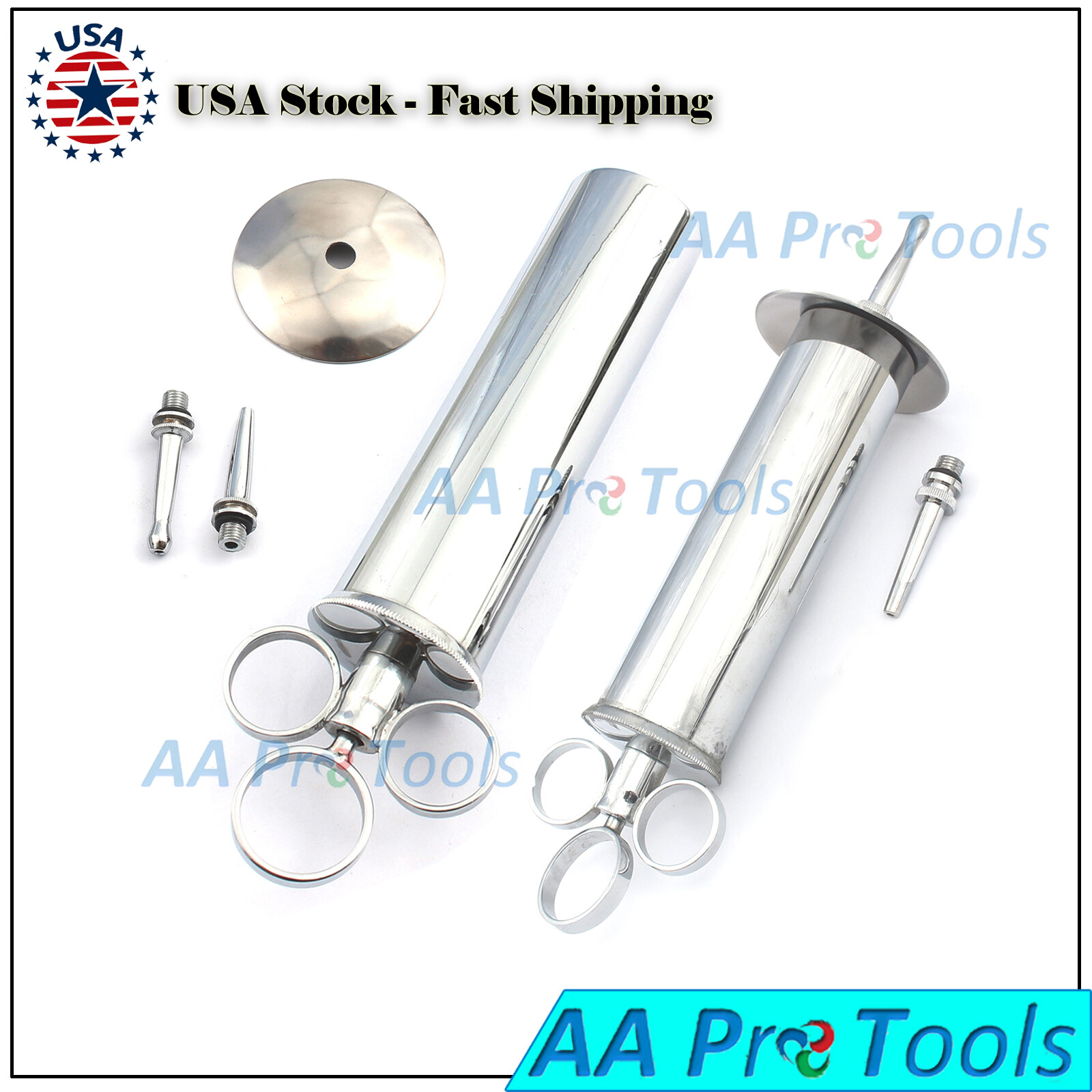 2 PC PREMIUM 4oz & 6oz Ear Syringe Wax Remover Surgical Veterinary Instruments