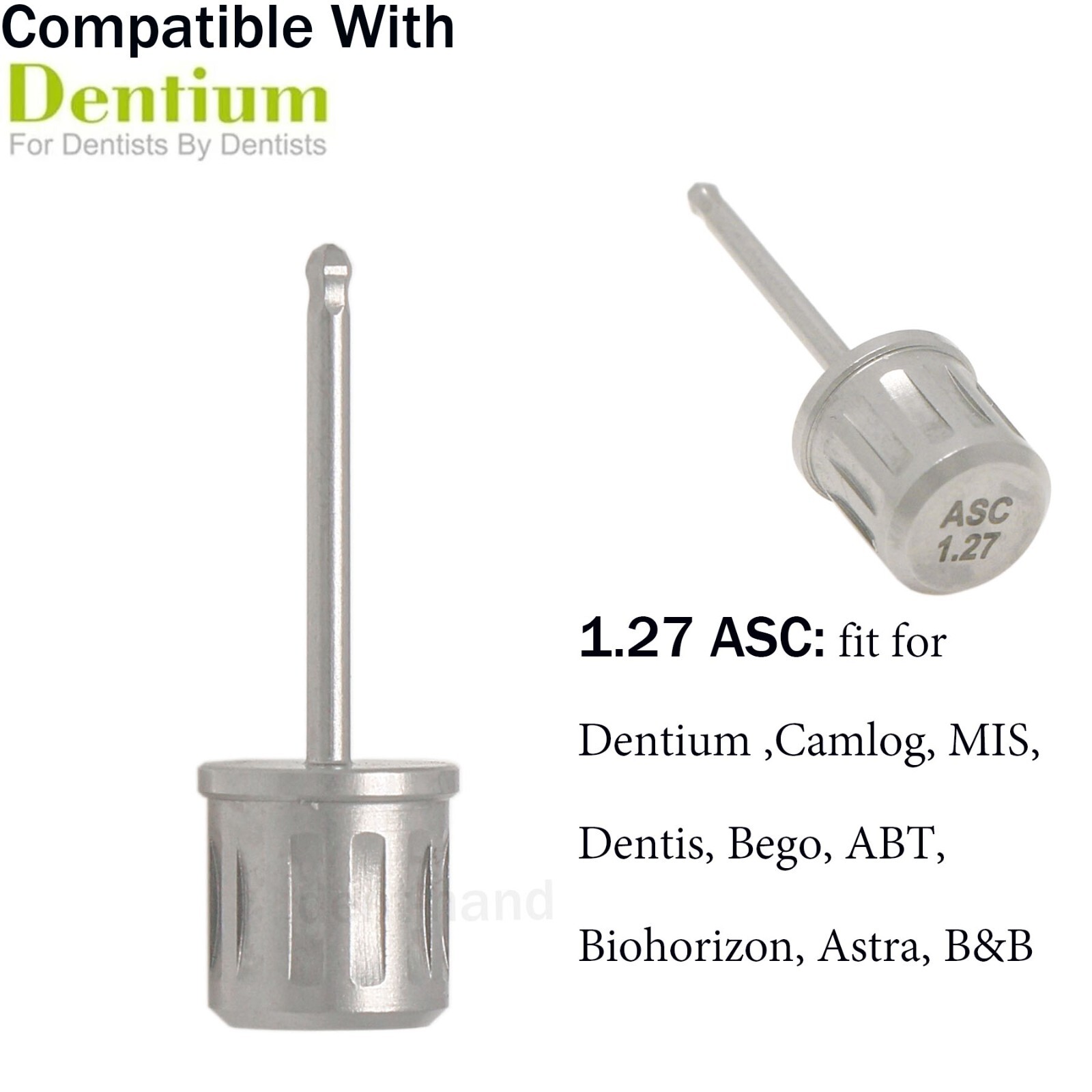 Implant Screwdriver for Angulated Screw Channel 1.27mm fit MIS Astra Dentis BB