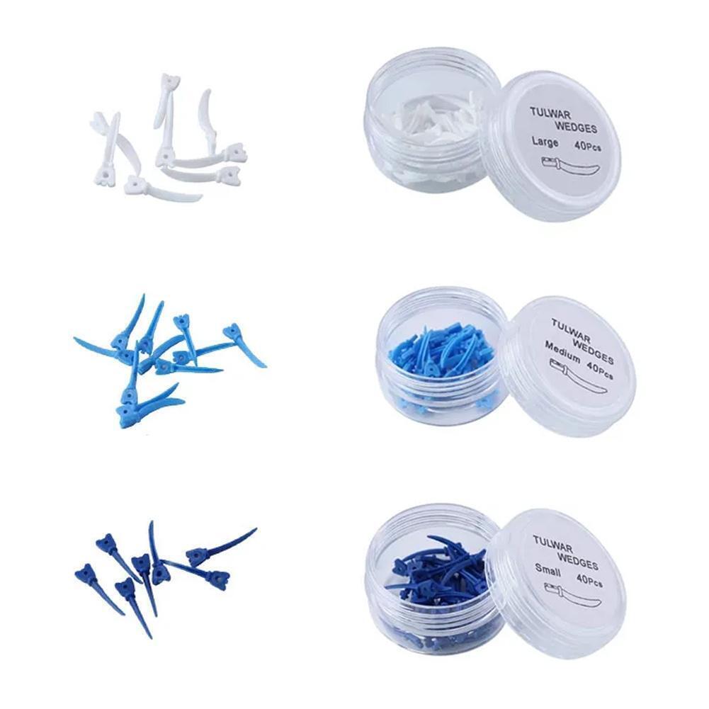 Dental Tulwar Wedges Sectional Matrix Matrices Plastic Diastema Wedge Refills