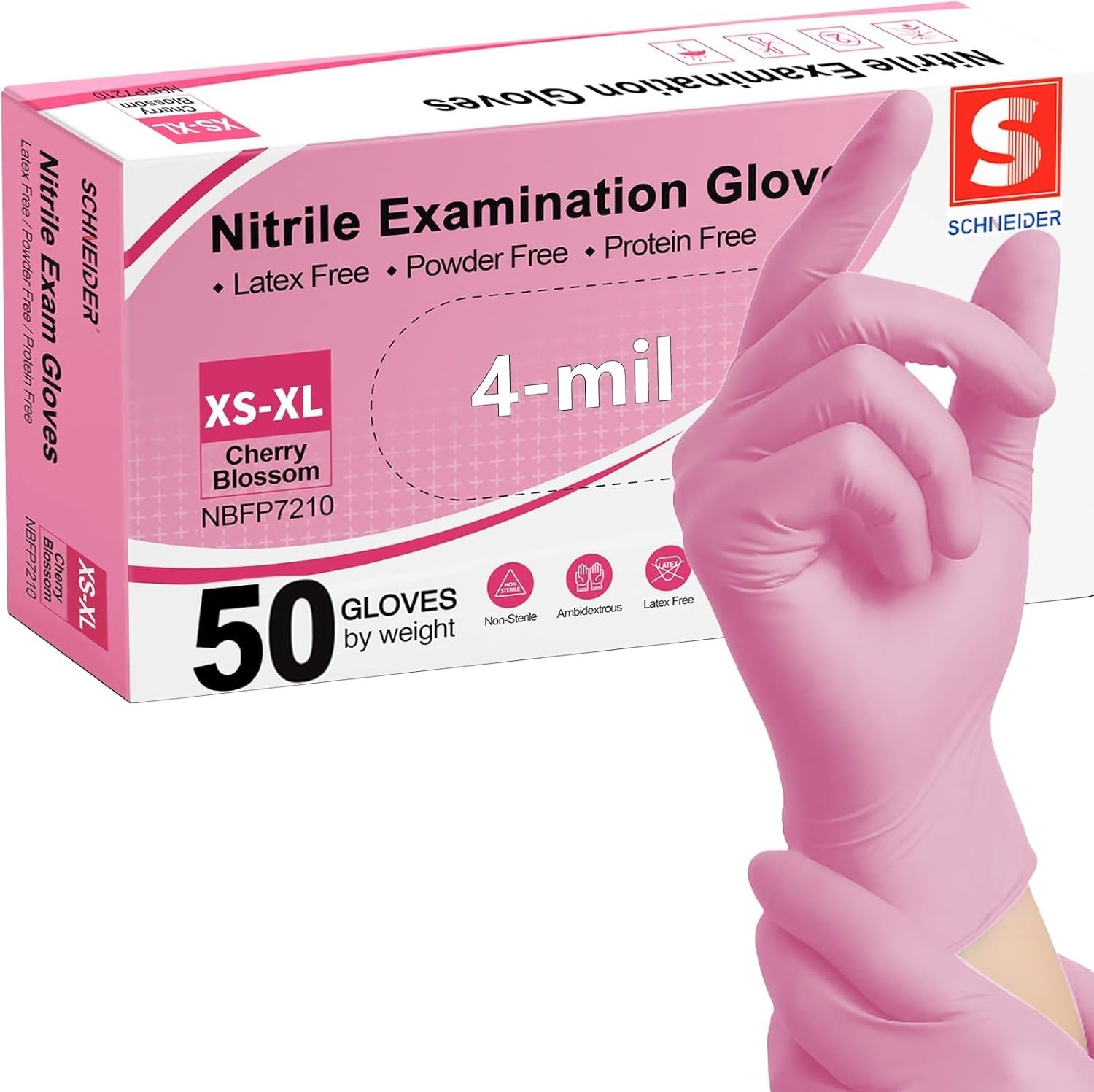 Versatile Disposable Nitrile Gloves – Pack of 50, Food Safe, High Stretch
