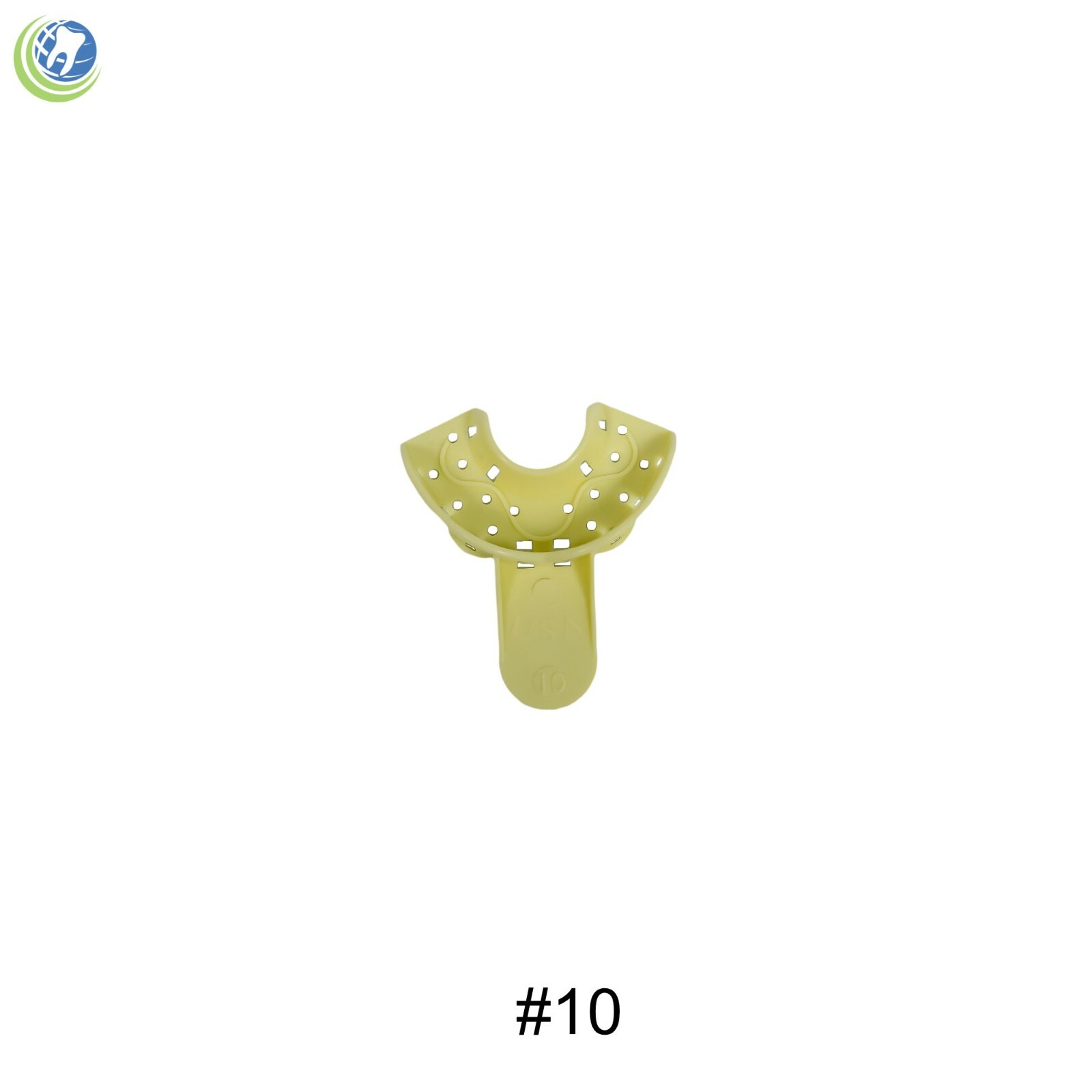 DENTAL PLASTIC AUTOCLAVABLE IMPRESSION TRAYS PEDIATRIC LOWER PL #10 12/BAG