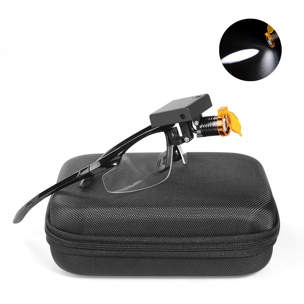 3W Wireless Dental LED Headlight with Optical Filter Dental Loupe Light US