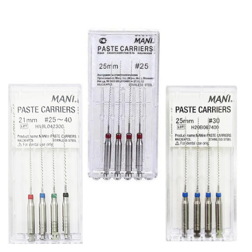 Mani Paste Carriers Stainless Steel #25 #30 #25-40 21 mm 25mm .02 Taper 4/Pk