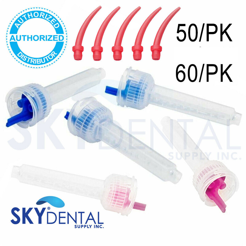 Sultan Genie New Mixing Tips Blue/Red Heavy Reg/Light body 50/pk Intraoral Small