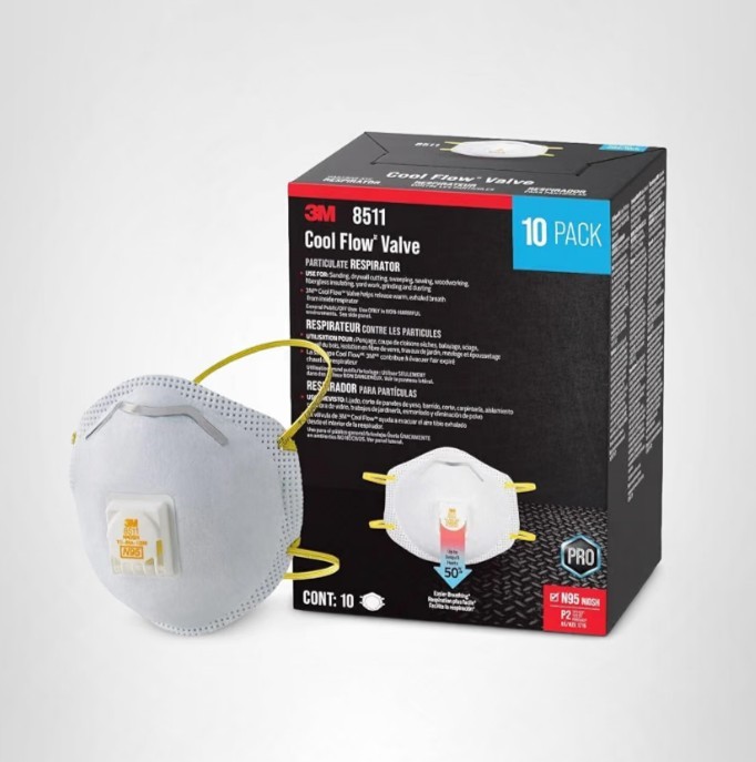 3M 8511 N95 Particulate Respirator Face Mask 10-Pack Brand New!