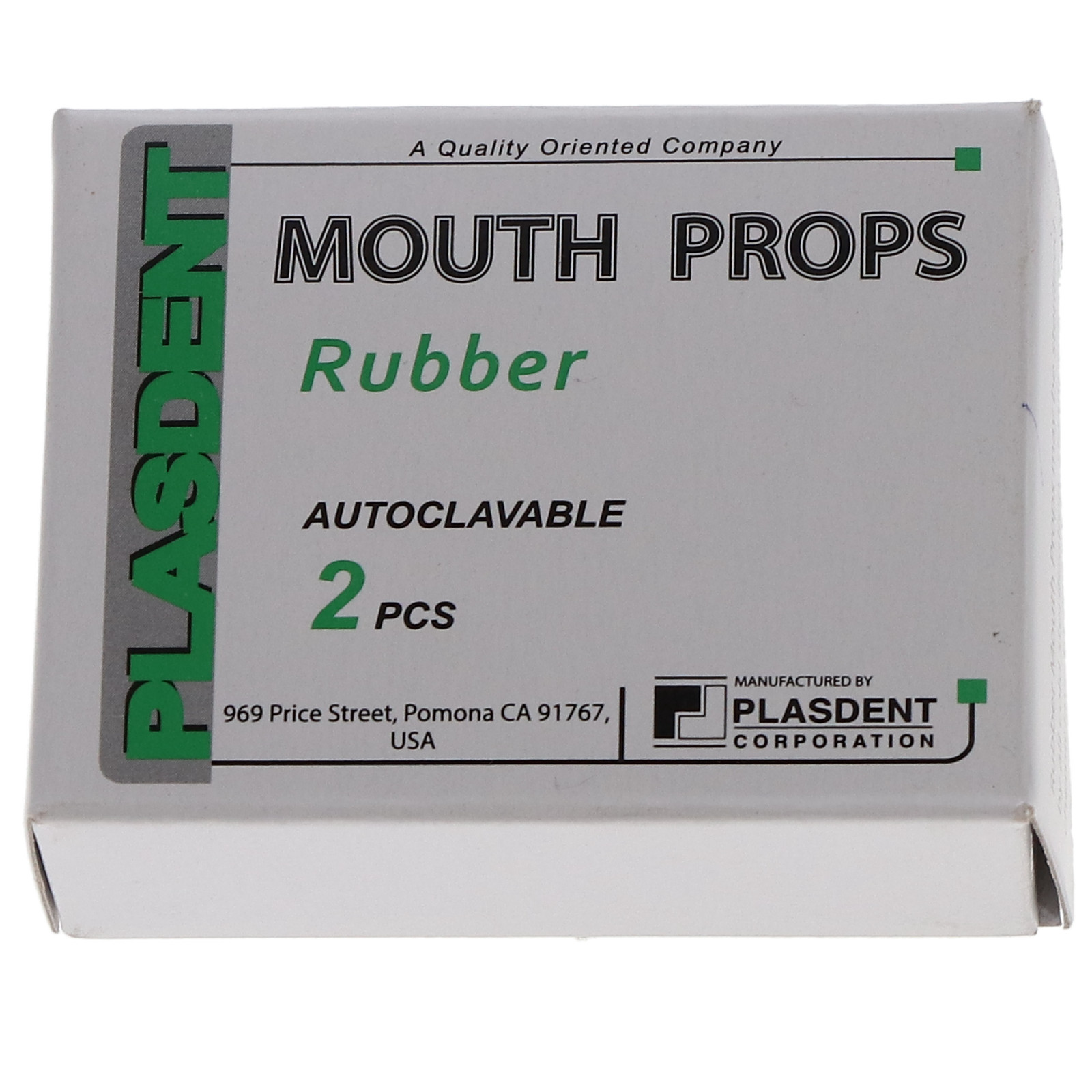 Plasdent RB-9040 EXTND Mouth Props Rubber Dark Gray Large Adult 2/Pk