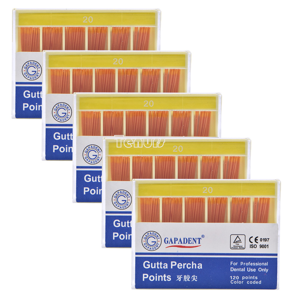 10Box Dental Endodontic Gutta Percha Points GP0.02/4/6 15-40# 7 size