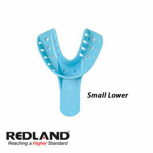 REDLAND Impression Trays #6 Small Lower Perforated 12 Pieces/Bag -FDA