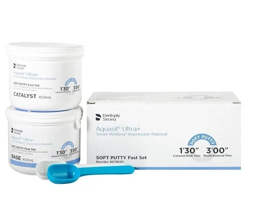 Catalyst 450 ml Base Dentsply Aquasil Soft Putty Regular Set 450 ml FREE SHIPIN