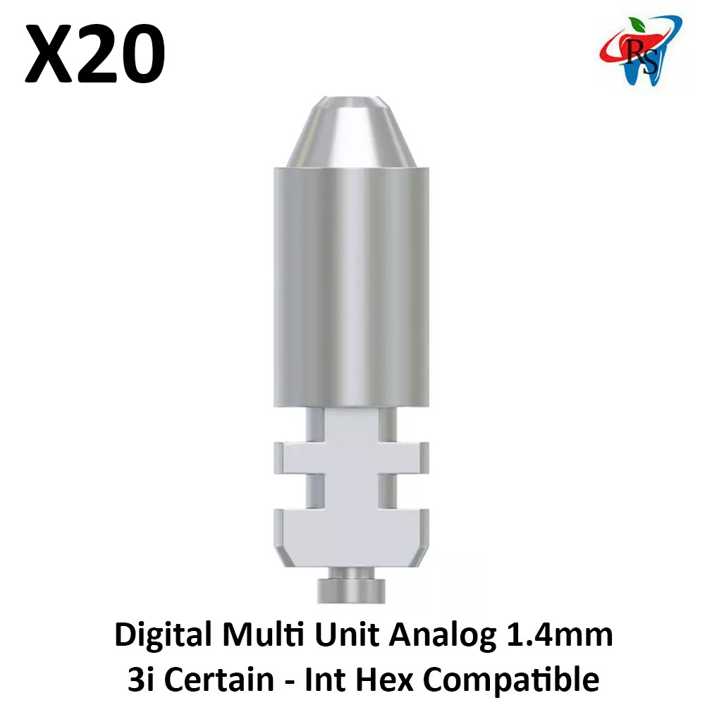 20x Dental Digital Multi Unit Analog 1.4mm 3i Certain Compatible – Int Hex Lab