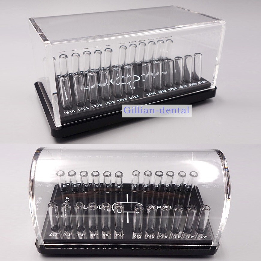 Dental Ortho Round/Rectangular Arch wire Case Dispenser Acrylic Organizer Holder