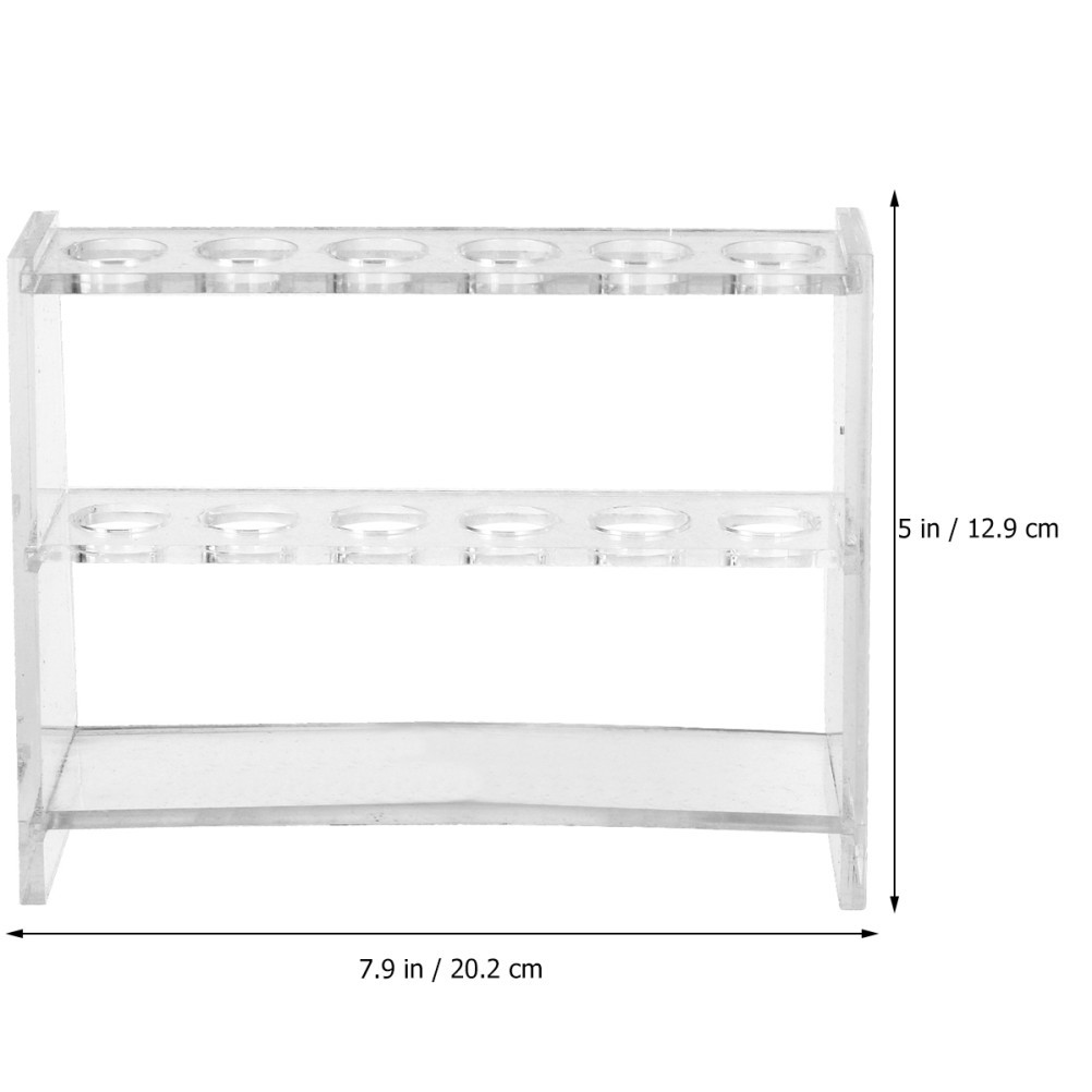 1 Set Durable Test Stand Transparent Holder with Ergonomic Design for Lab Use