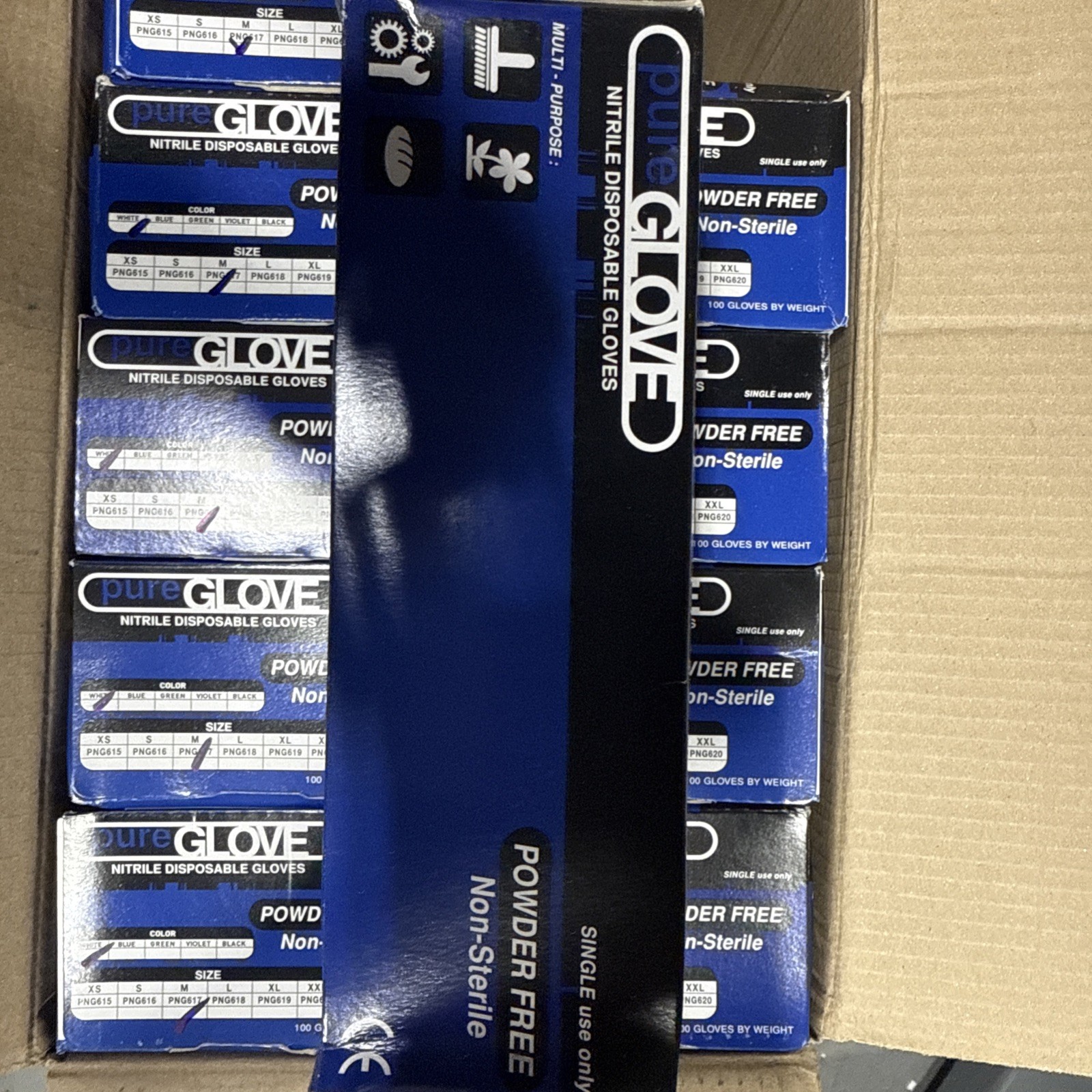 Case Of 1000 – Pure Glove Nitrile Disposable Gloves, Size Medium, Color White!!
