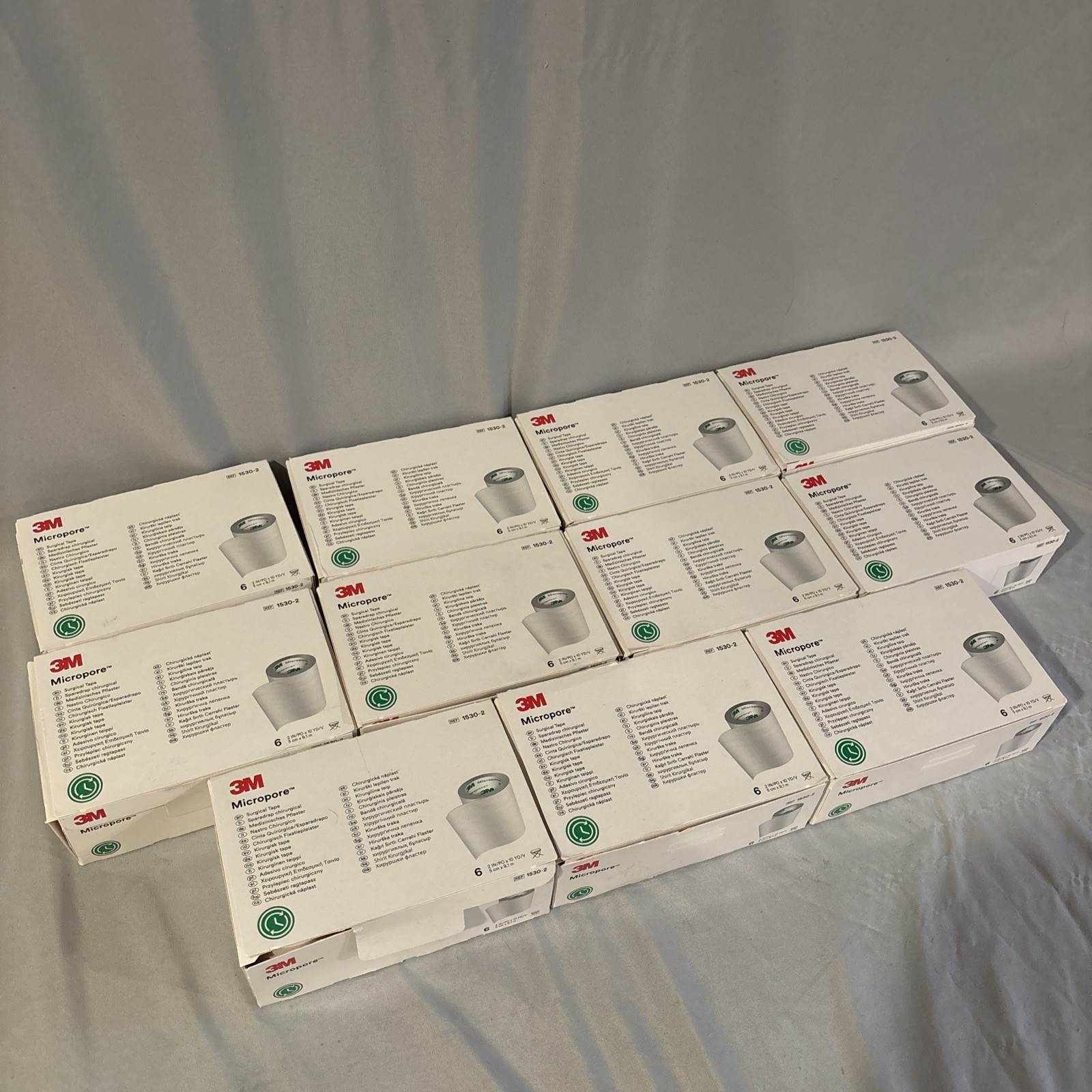 3M Micropore Surgical Tape 1530-2 2IN x 10YD 11 x Boxes of 6 Rolls 66 Rolls