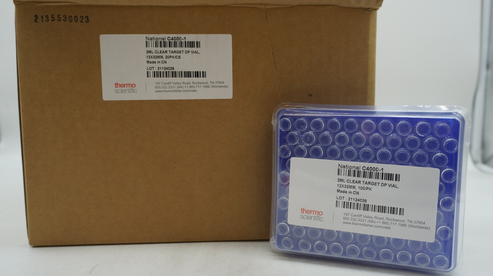 CASE/2000 Vials, Thermo Scientific C4000-1 National Scientific Vials 12X32MM