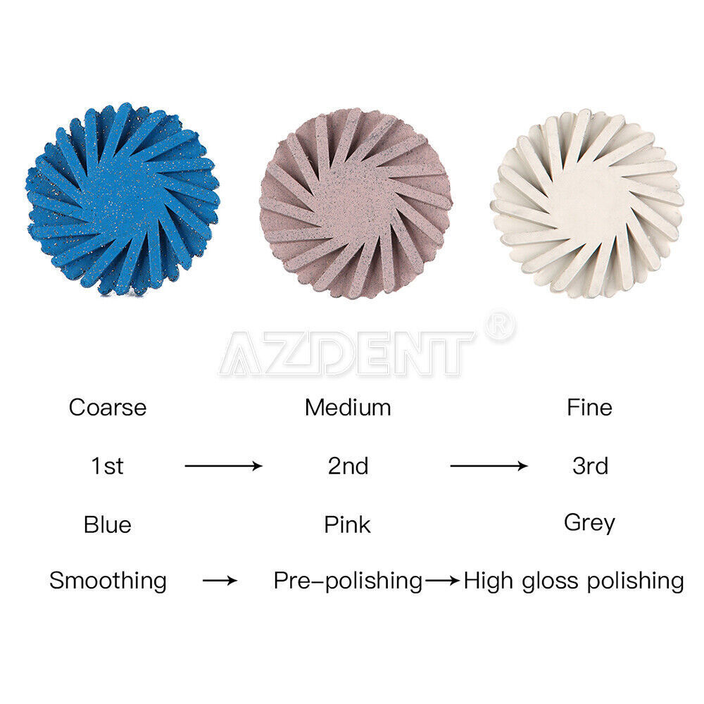 Dental Composite Polishing Kit Diamond Ceramic Porcelain Silicone Polisher Burs