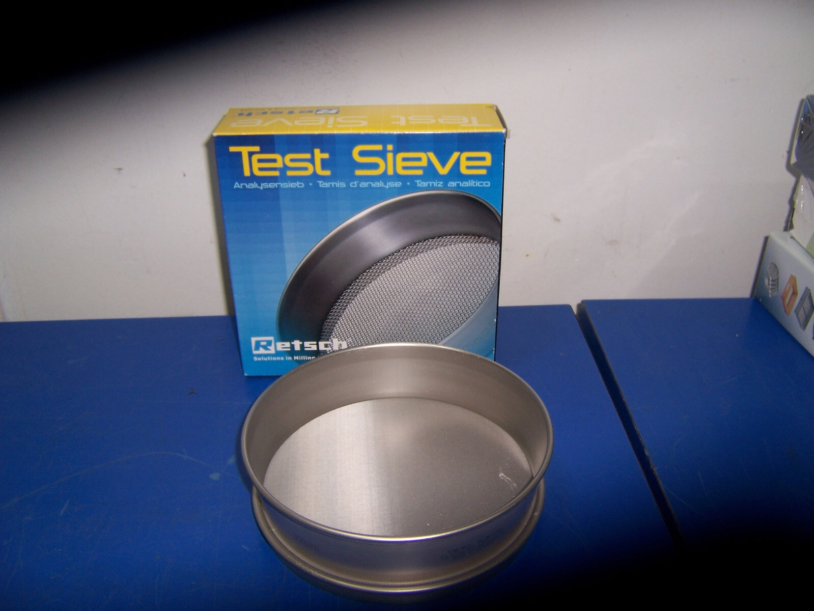 14442 Retsch 112 micron Test Sieve 8″ dia x 2″ SS metal