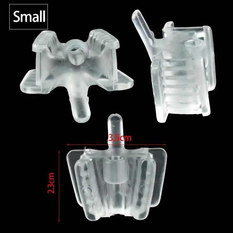 Dental Autoclavable Bite Block Clear Silicone Mouth Prop Support Holding L/S