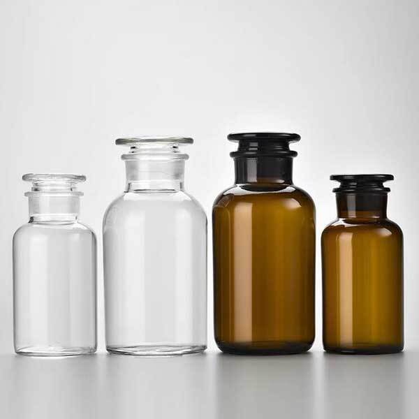 Wholesale 30ml – 1000ml Amber Transparent Reagent Bottle with Wide Opening