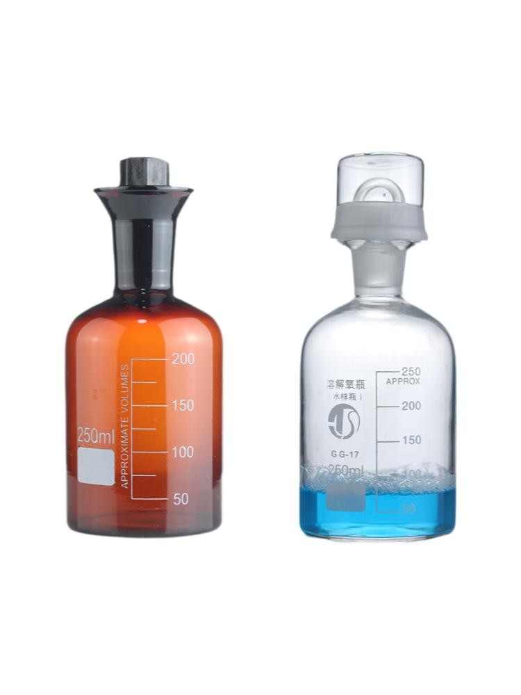 Lab Supply: 125ml-1000ml Dissolved Oxygen Bottle with Single Double Cap