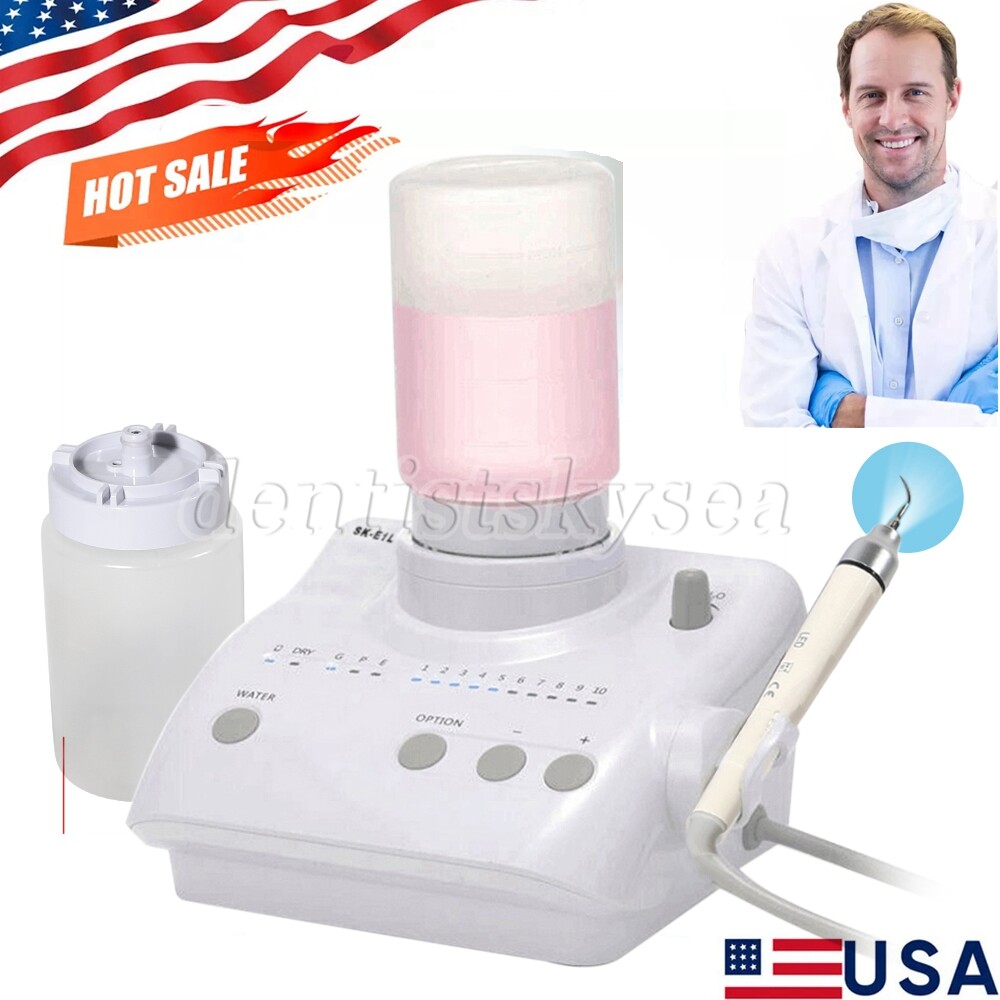 Light Dental Ultrasonic Scaler /1-10*LED Detachable Handpiece fit EMS Woodpecker