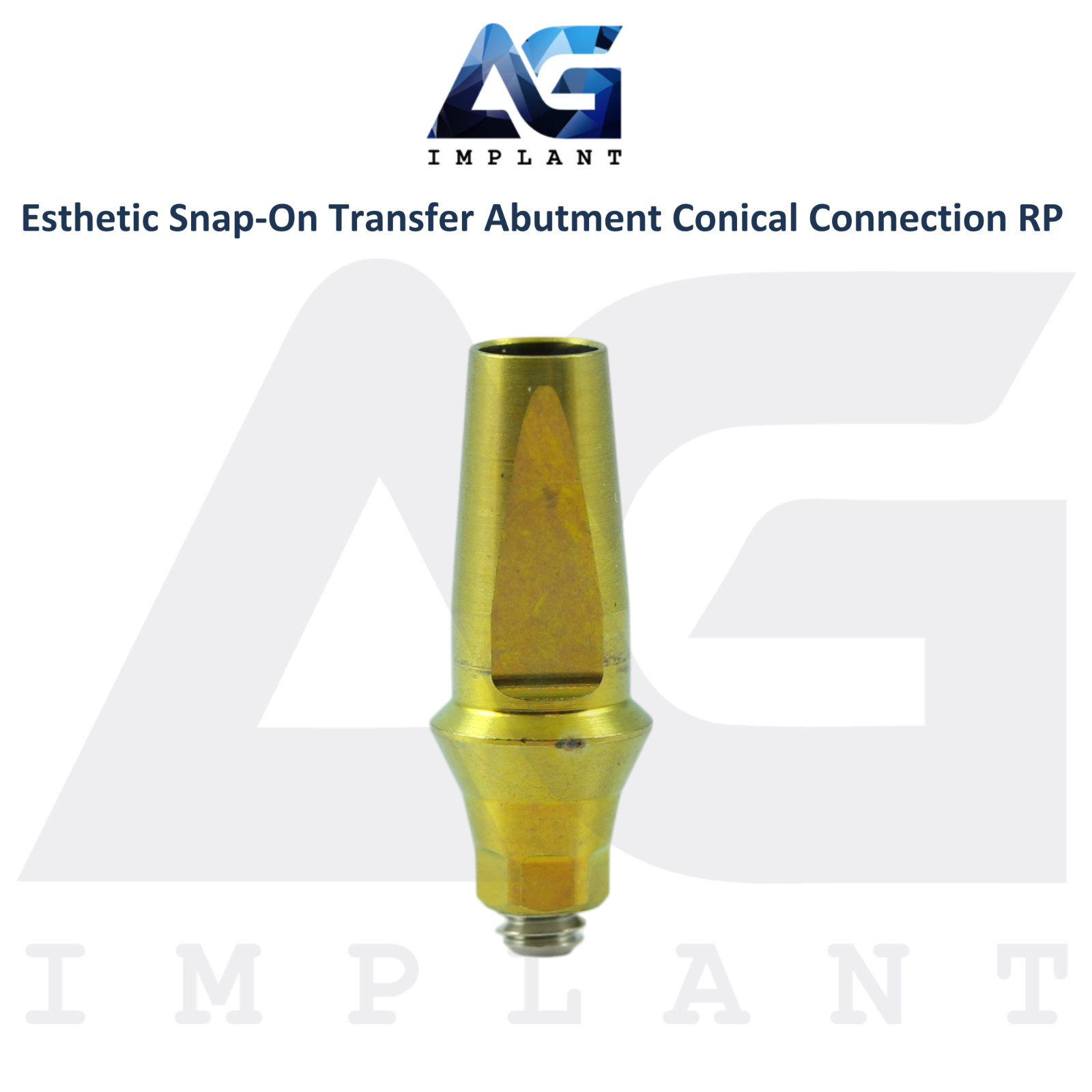 Dental Titanium Snap-On Transfer Prosthetic Conical Hex System RP 2.65mm